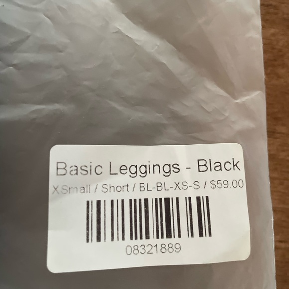 NEW Ethos Black Leggings with Pockets Size XS Short - Picture 4 of 7